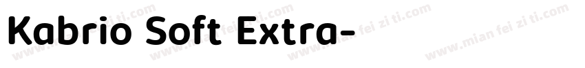 Kabrio Soft Extra字体转换